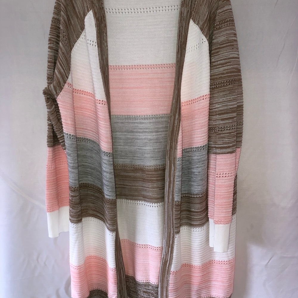 Color block cardigan never worn xl